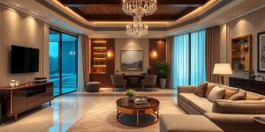 Casa luxoasă cu dispozitive de protecție moderne.