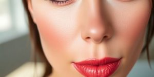 Model cu machiaj impecabil, culori vibrante, lumină bună